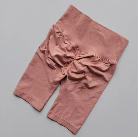 Short de yoga sans couture d'été, short d'entraînement taille haute pour femmes, leggings de gymnastique sexy pour le contrôle du ventre, short de course respirant