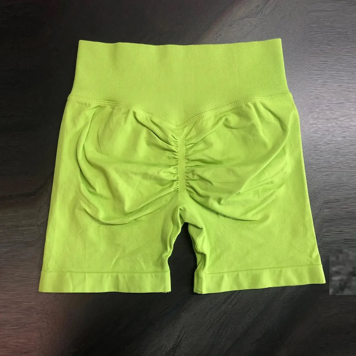 Short dynamique 4,5' Short de yoga sans coutures Scrunch Bum Short de gym côtelé à taille haute Short de motard d'entraînement très extensible