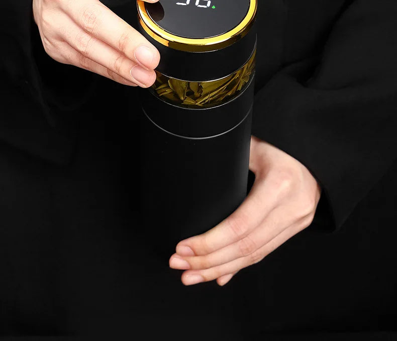 Tasse thermos intelligente en acier inoxydable 316, niveau d'apparence élevé, tasse à thé de séparation de thé pour hommes et femmes, coffret cadeau