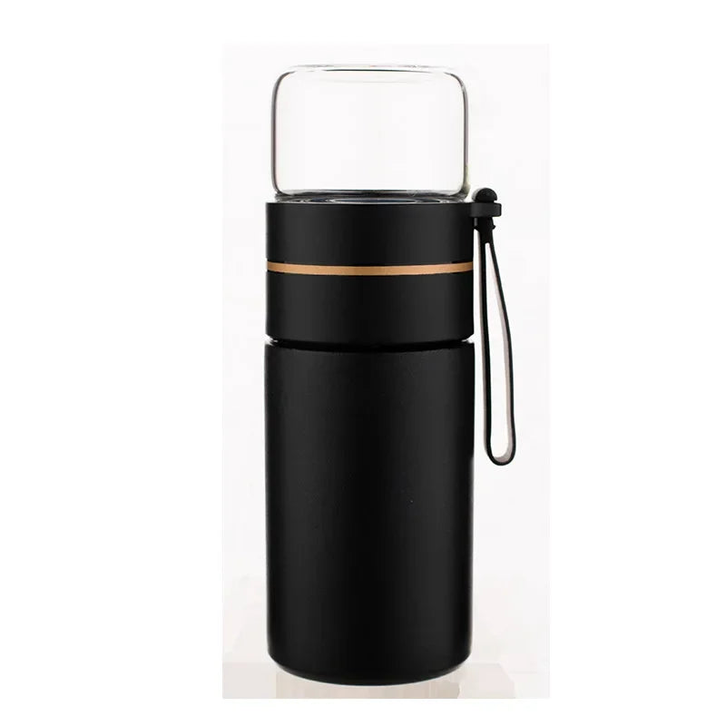 Bouteille à thé en acier inoxydable, thermos isolé, tasse de voyage anti-fuite, passoire pour expérience de thé et de café
