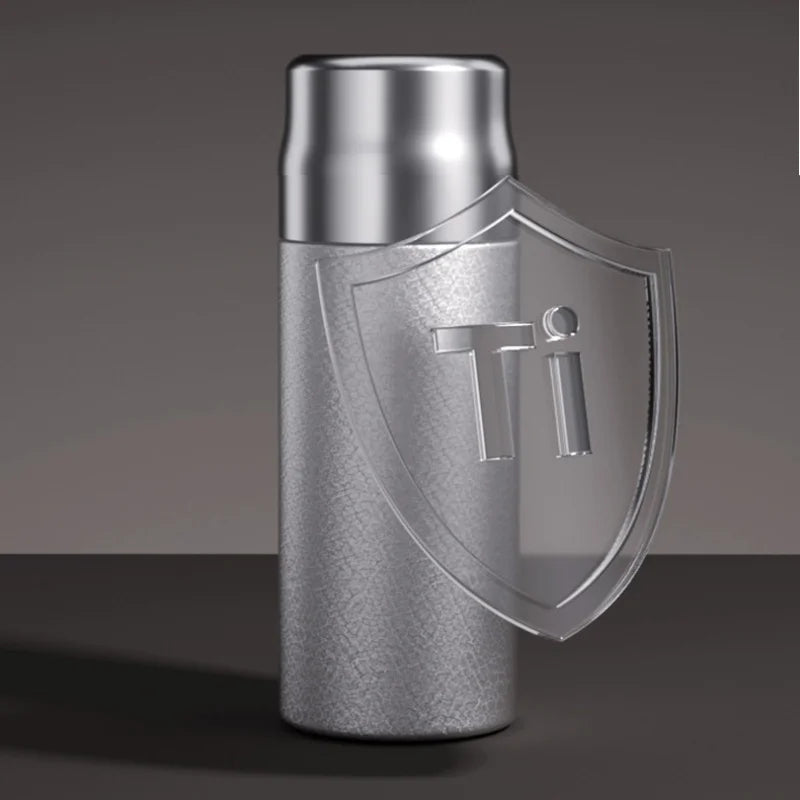 Bouteille isotherme en titane pour thé avec infuseur à thé riche en hydrogène, tasse thermique pour café, garde au chaud/froid, 450 ml