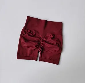 Short de sport de levage de hanche de pĂȘche pour femmes taille haute et taille resserrĂ©e amincissante course Ă pied hanche sĂ©chage rapide pantalon serrĂ© Ă trois points
