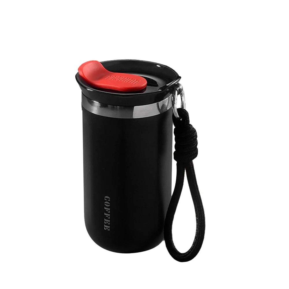 Tasse à café de voyage isolée sous vide, thermos en acier inoxydable, bouteille d'eau thermos réutilisable et anti-fuite