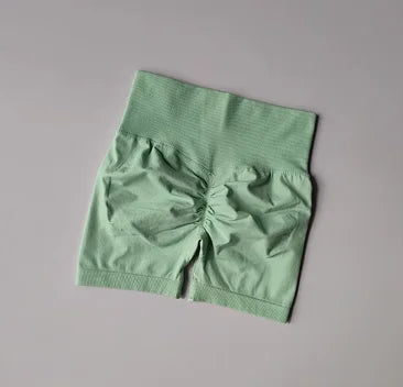 Short de sport de levage de hanche de pĂȘche pour femmes taille haute et taille resserrĂ©e amincissante course Ă pied hanche sĂ©chage rapide pantalon serrĂ© Ă trois points