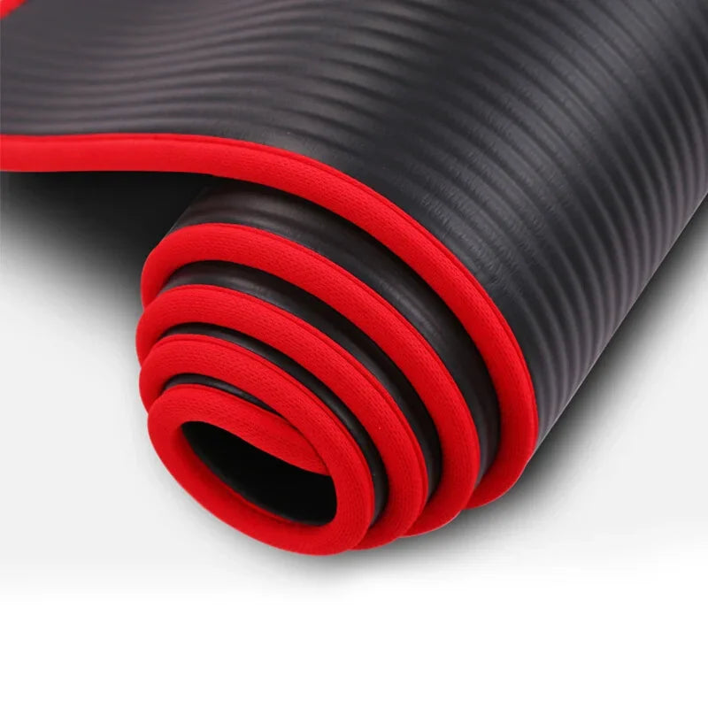 Tapis de yoga extra épais de 10 mm, 1830 x 610 mm, antidérapant, en NRB, pour homme et femme, tapis d'exercice de fitness,