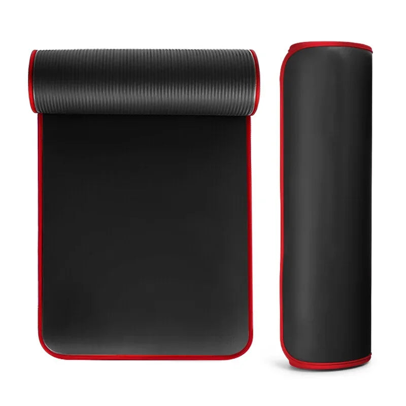 Tapis de yoga extra épais de 10 mm, 1830 x 610 mm, antidérapant, en NRB, pour homme et femme, tapis d'exercice de fitness,