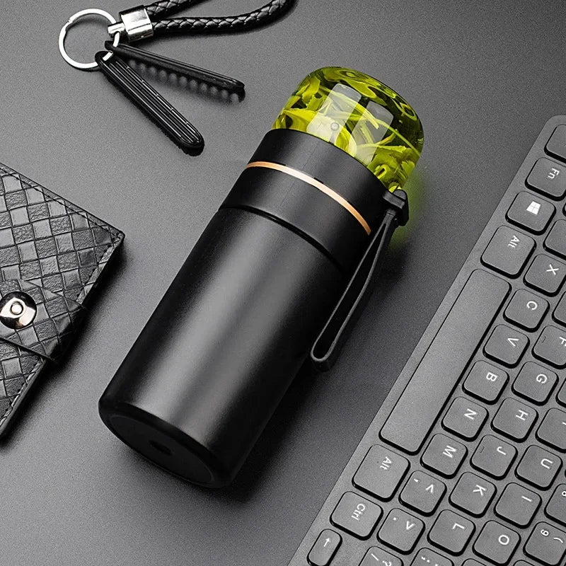 Bouteille à thé en acier inoxydable, thermos isolé, tasse de voyage anti-fuite, passoire pour expérience de thé et de café