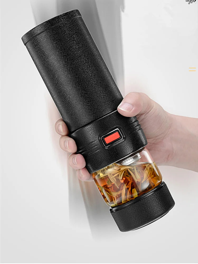 Thermos en acier inoxydable 316 pour thé avec infuseur à thé, bouteille isotherme pour voiture et bureau pour eau, portable, 580 ml