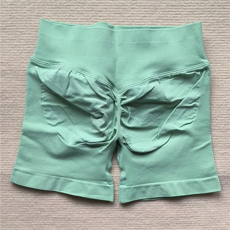 Short de course à impact Gym Short Scrunch Butt pour femme Short de cyclisme pour motard Leggings sans couture Short de yoga athlétique sexy
