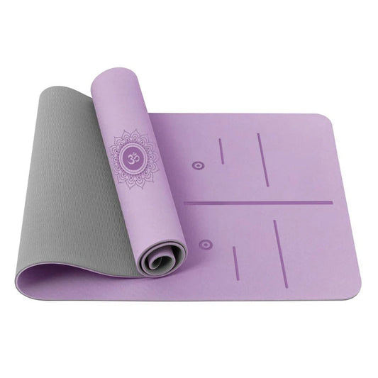 Tapis de yoga Position Line - Tapis d'exercice et de fitness antidérapant de qualité supérieure de 6 mm d'épaisseur pour tous les types de yoga, de Pilates et d'entraînements au sol