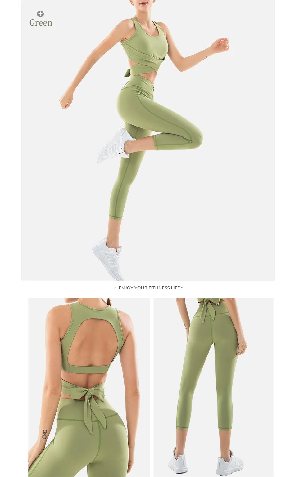 Ensemble soutien-gorge de sport et leggings push-up taille haute en nylon extensible, vêtements de yoga, costume de gymnastique pour femme, costume de fitness pour femme