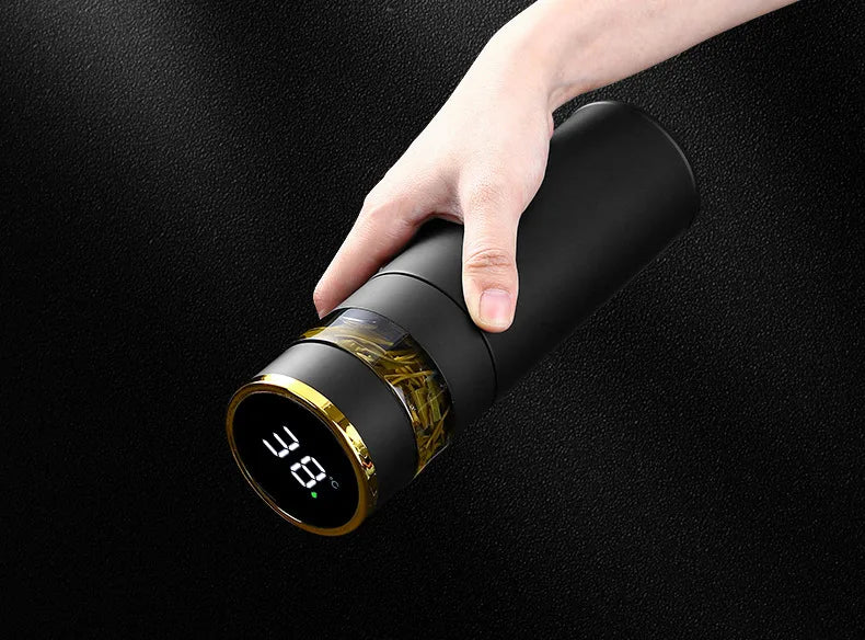 Tasse thermos intelligente en acier inoxydable 316, niveau d'apparence élevé, tasse à thé de séparation de thé pour hommes et femmes, coffret cadeau