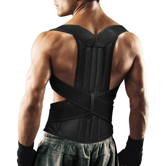 Ceinture correctrice de posture pour le dos pour femmes et hommes, soutien lombaire du dos, soutien de la posture des épaules réglable pour améliorer la scoliose