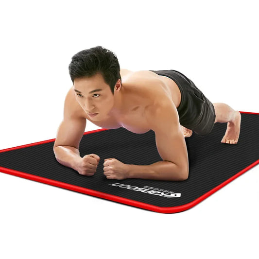 Tapis de yoga extra épais de 10 mm, 1830 x 610 mm, antidérapant, en NRB, pour homme et femme, tapis d'exercice de fitness,