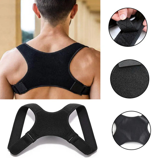 Correcteur de posture du dos réglable Ceinture de soutien du cou et du dos Ceintures de soutien de la colonne vertébrale Ceintures de soutien invisibles pour adultes