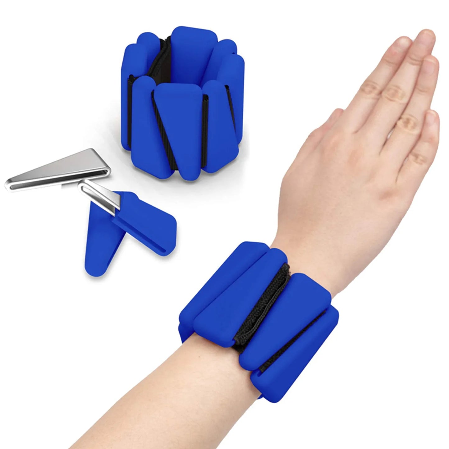 Bracelet de poids d'exercice 450/900 g Bracelet de poids de poignet de fitness réglable Sangle de cheville en silicone Gym en plein air Entraînement de course à pied