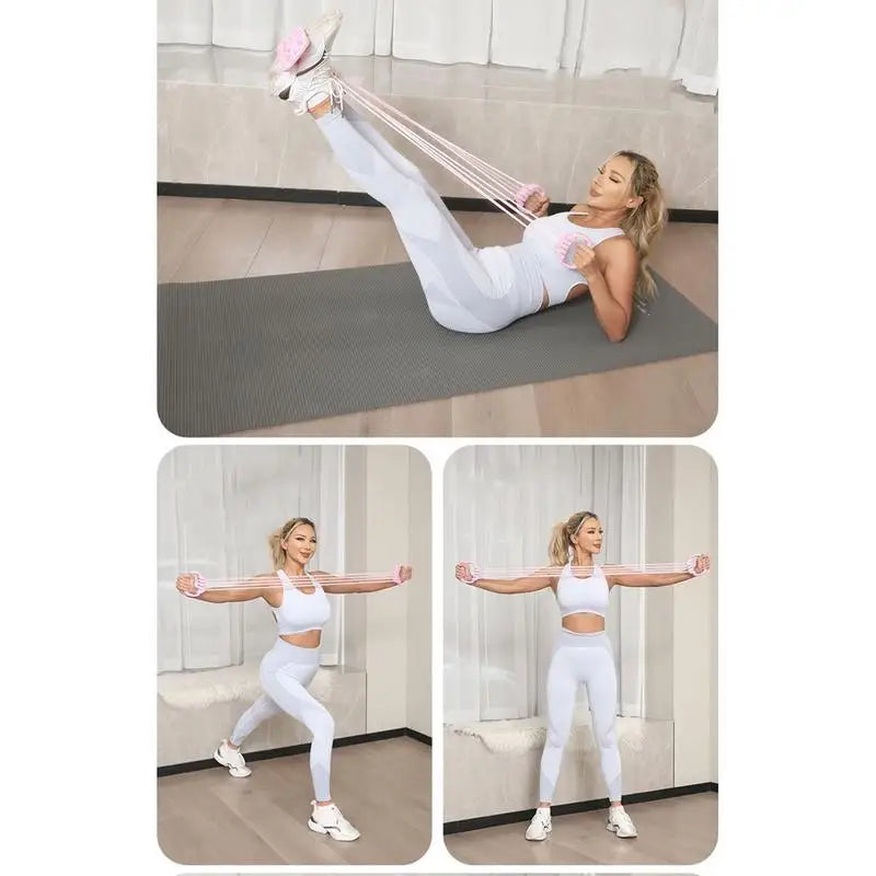 Corde de résistance pour extracteur de pédale Bande de résistance élastique pour le yoga Sangle de yoga portable multi-fonction réglable pour