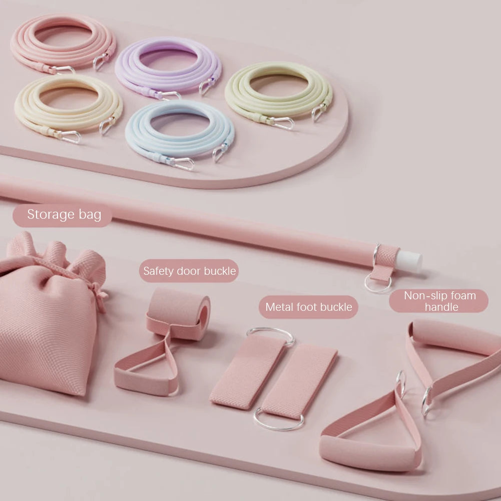 Ceinture élastique de fitness pour femmes, bande de résistance tonifiante portable pour la tonification de la salle de sport à domicile