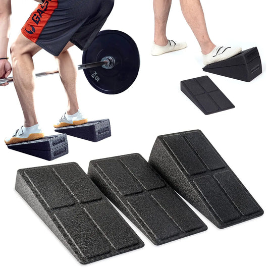 Lot de 3 cales de squat réglables et antidérapantes pour squat, rampe de soulevé de terre, cale pour mollets, planche inclinée, force pour squat, soulevé de terre